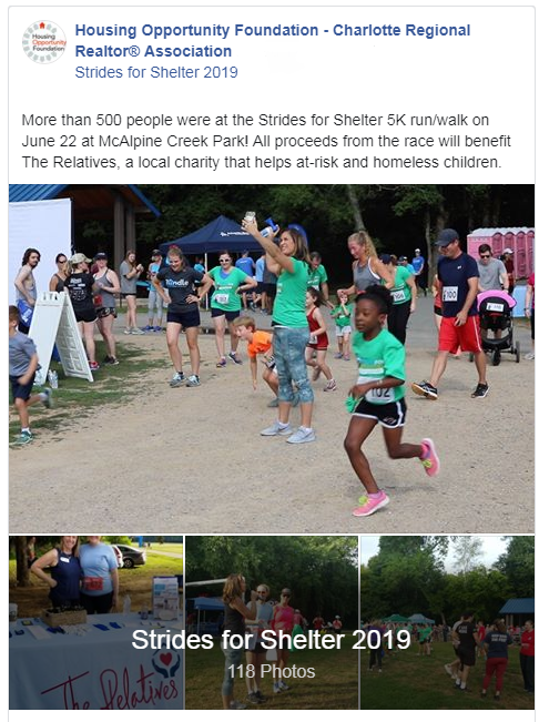 Strides for Shelter